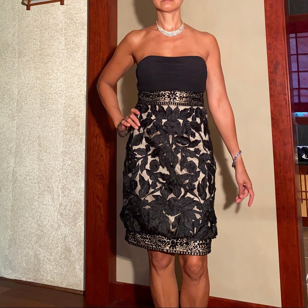 NWT Authentic Sue Wong Strapless Beaded Dress